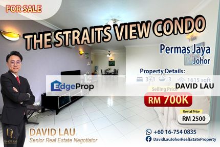 Permas Jaya The Straits View Condo  4 Bedrooms 3 Bathrooms 公寓 for Sale, Johor, Permas Jaya/Senibong