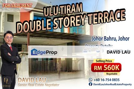 Ulu Tiram Double-Storey Terrace 双层排屋 for Sale, Johor, Ulu Tiram