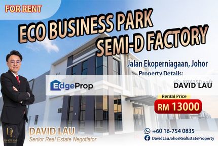 Eco Business Park 2 Semi-D Factory for Rent, Johor, Senai