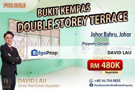 Bukit Kempas Double Storey Terrace 双层排屋 for Sale, Johor, Johor Bahru