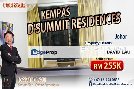 D'Summit Residences @ Kempas 1 Bedroom 1 Bathroom Swimming Pool View for Sale, Johor, Johor Bahru