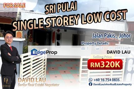 Sri Pulai Single Storey Low-Cost House 单层廉价屋 for Sale🏡, Johor, Skudai