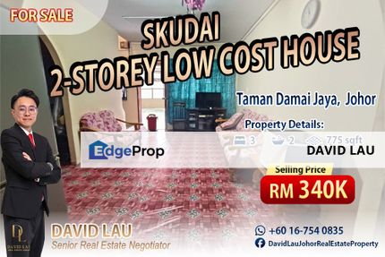 Damai Jaya 2-Storey Low-Cost House 双层廉价屋 for Sale, Johor, Skudai