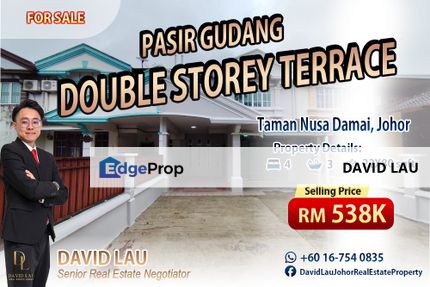 Nusa Damai Double Storey Terrace House for Sale, Johor, Pasir Gudang