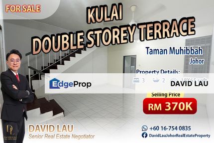 Taman Muhibbah Double Storey Terrace House for Sale, Johor, Kulai