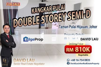 Kangkar Pulai Double Storey Semi-D House 双层半独立 for Sale, Johor, Kangkar Pulai