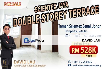 Taman Scientex Senai Double Storey Terrace House 双层排屋 for Sale, Johor, Senai