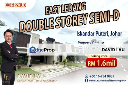 East Ledang Double Storey Semi-D 半独立式洋房 for Sale, Johor, Nusajaya