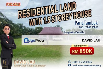 Batu Pahat Residential Land with 1.5 Storey House for Sale, Johor, Batu Pahat