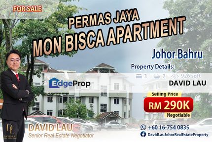 Mon Bisca Apartment Corner Lot 3 Bedrooms 2 Bathrooms, Johor, Permas Jaya/Senibong