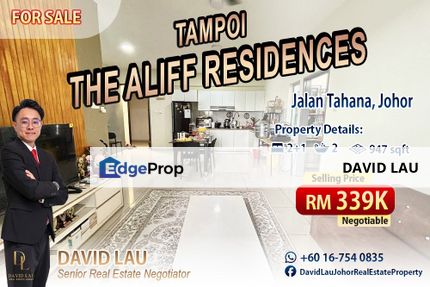The Aliff Residences 3 Bedrooms 2 Bathrooms Low Floor 超值公寓 for Sale, Johor, Johor Bahru