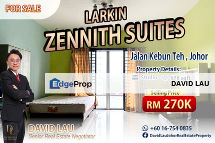 Larkin Zennith Suites Service Apartments Studio Low Floor, Johor, Johor Bahru