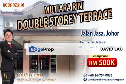 Mutiara Rini Double Storey Terrace House 双层排屋 for Sale, Johor, Skudai