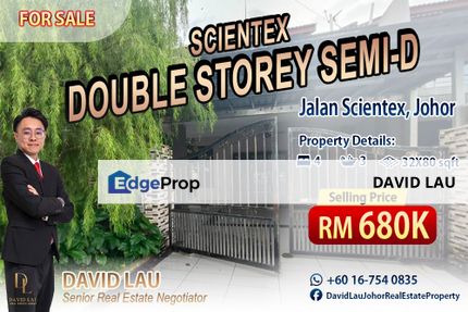 Scientex Kulai Double Storey Semi-D House 双层半独立 for Sale, Johor, Kulai