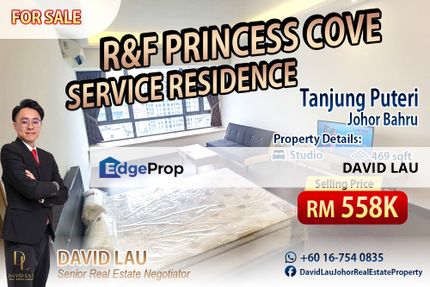 R&F Princess Cove (Phase 1) Studio Unit for Sale, Johor, Johor Bahru