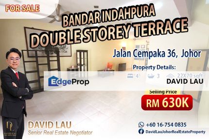 Bandar Indahpura Double Storey Terrace House 双层排屋 for Sale, Johor, Kulai