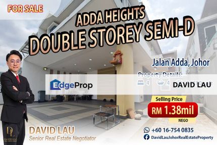 Adda Heights Maple Red Semi-Detached House 双层半独立 for Sale, Johor, Johor Bahru