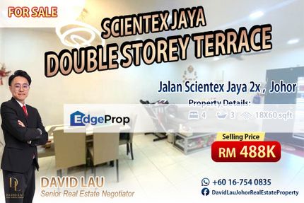Scientex Jaya Double Storey Terrace 双层排屋 Fully Furnished for Sale, Johor, Senai