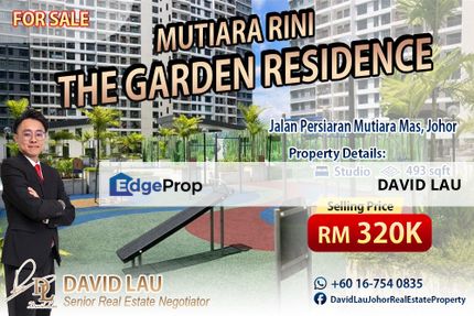 Mutiara Rini The Garden Residence Studio 公寓 Higher Floor Unblock View for Sale, Johor, Skudai