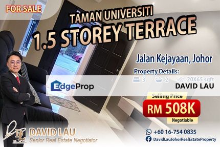 Taman Universiti 1.5 Storey Terrace Renovated Unit 双层排屋 for Sale, Johor, Skudai