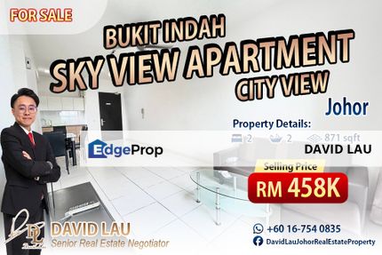 Bukit Indah Sky View Apartment 2 Bedrooms 2 Bathrooms for Sale, Johor, Bukit Indah