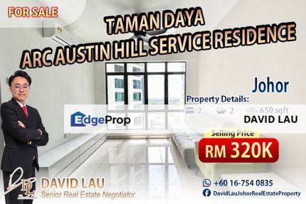 Arc Austin Hill Service Apartment 2 Bedrooms 2 Bathrooms City View, Johor, Johor Bahru