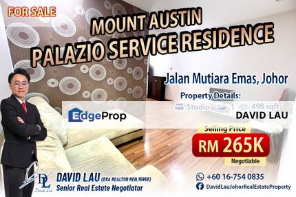 Palazio Service Residence Studio 1 Bathroom Middle Floor Lake View, Johor, Johor Bahru