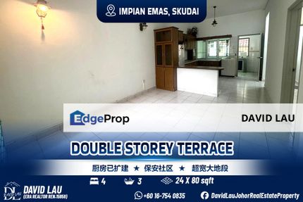Impian Emas Double Storey Terrace 双层排楼 for Sale, Johor, Skudai