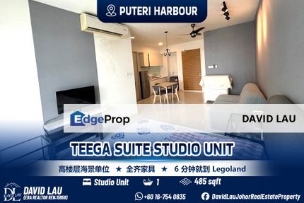 Puteri Harbour Teega Suite Studio Seaview High Floor for Sale, Johor, 