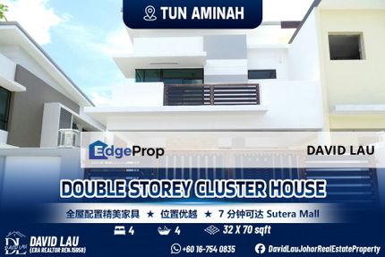 Tun Aminah The Promenade Double Storey Cluster for Sale, Johor, Skudai