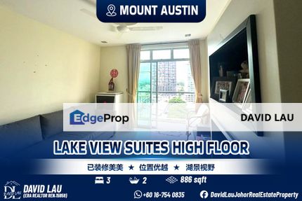Mount Austin Lake View Suites 3 Bedrooms 2 Bathrooms High Floor, Johor, Johor Bahru