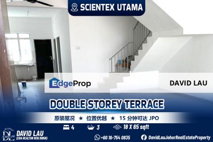 Scientex Utama Double Storey Terrace For Sale, Johor, Senai