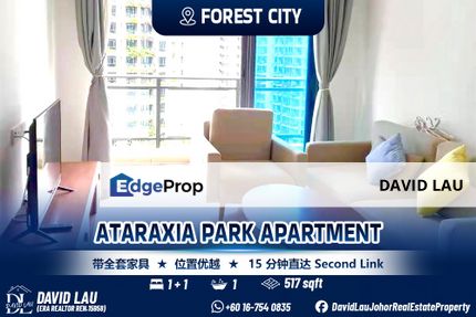 Ataraxia Park Condominium Mid Floor 2 Bedrooms 1 Bathroom, Johor, Gelang Patah
