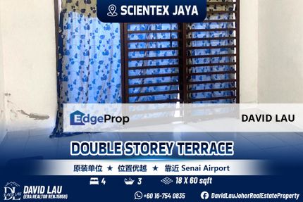 Scientex Jaya Double Storey Terrace for Sale, Johor, Senai