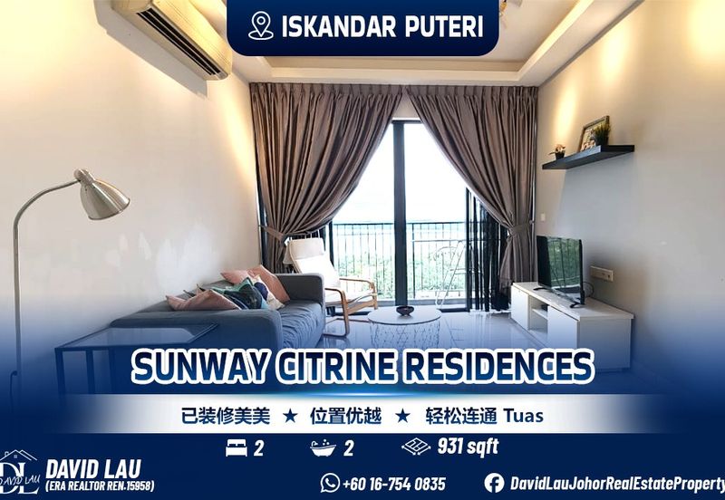 Iskandar Puteri Sunway Citrine Residences 2 Bedrooms 2 Bathrooms