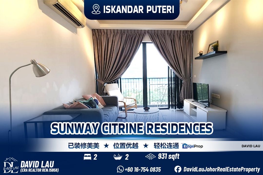 Iskandar Puteri Sunway Citrine Residences 2 Bedrooms 2 Bathrooms, Johor, Nusajaya