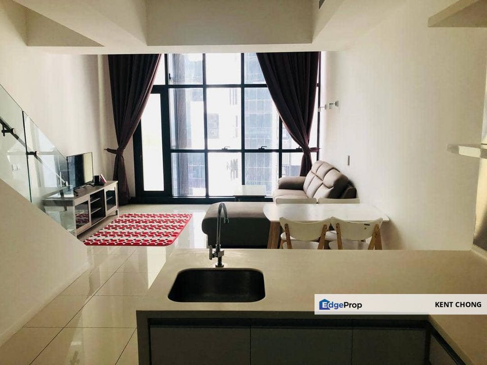 Fully Furnished Duplex Unit For Rent at M City, Jalan Ampang – 998 sqft, 1 Bedroom, 2 Baths， KL City , KLCC, Kuala Lumpur, Ampang