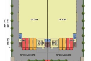 Freehold Brand New Semi D factory at Kapar For Sale!!