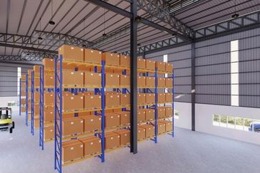 Freehold wanewly build warehouse at serendah for sale