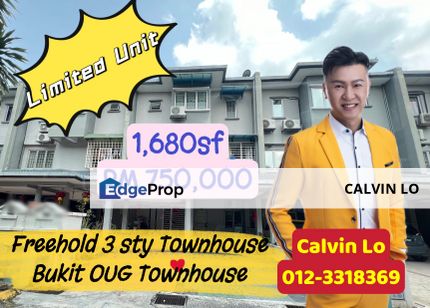 Bukit OUG 3Sty Townhouse at Bukit Jalil Kuala Lumpur walking distance to 2 LRT station, Kuala Lumpur, Bukit Jalil