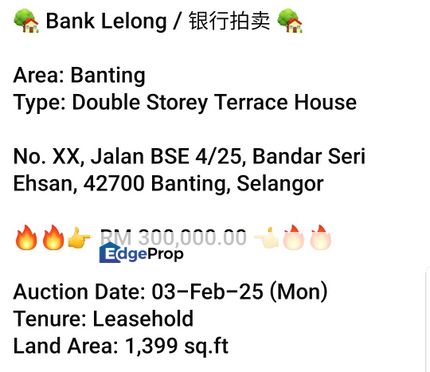 Bank Lelong- Bandar Seri Ehsan, Banting, Selangor, Banting