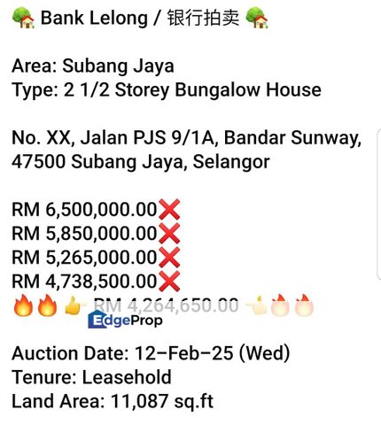 Bank Lelong-Bandar Sunway, Subang Jaya (2.5 storey), Selangor, Bandar Sunway