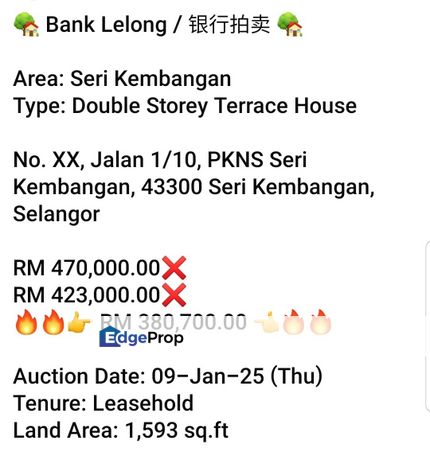 Bank Lelong-PKNS Seri Kembangan (2 storey), Selangor, Seri Kembangan