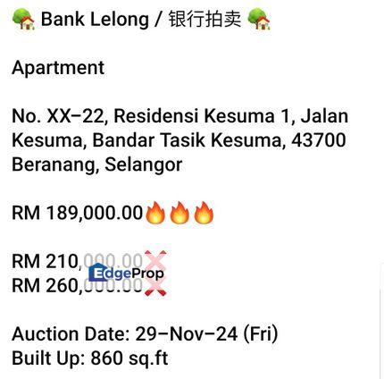 Bank Lelong-Bandar Tasik Kesuma,Beranang, Selangor, Beranang