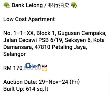 Bank Lelong- Gugusan Cempaka , Kota Damansara, Selangor, Kota Damansara