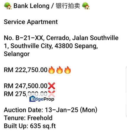 Bank Lelong-Cerrado Southville City, Selangor, Bangi