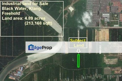 Industrial Land, Air Hitam (Black Water) for Sale, Selangor, Klang