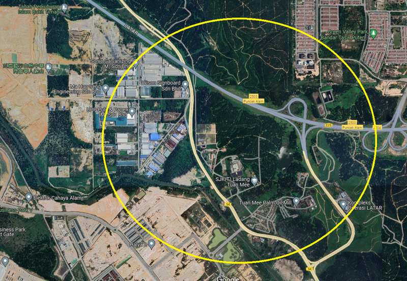 21 Acres Industrial Zoning land @ Taman Alam Jaya, Puncak Alam for Sale