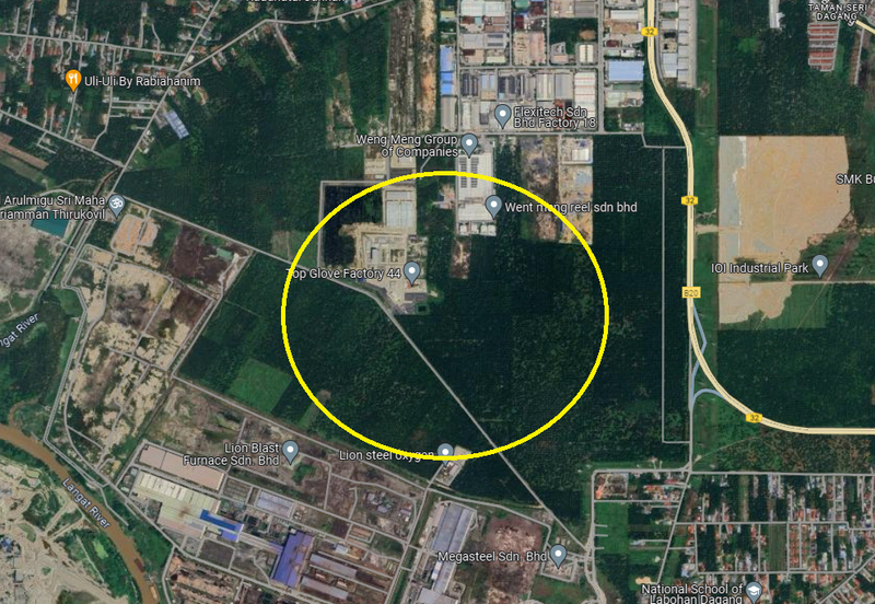 Industrial Zoning Land, Olak Lempit Tanjung Dua Belas, Bukit Changgang Banting, Kuala Langat for Sale