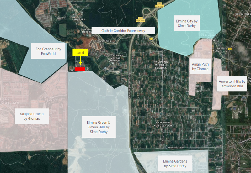 Residential Zoning Land at Persiaran Shorea, Elmina, Saujana Utama, Sungai Buloh for Sale